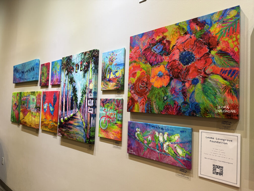 PHOTO: Leoma Lovegrove’s exhibit at Broadway Palm.
