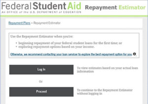 Federal Student Aid Repayment Estimator